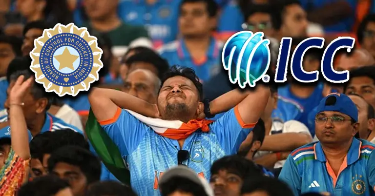 ভারত ও আইসিসির লোগো সংবলিত প্রতীকী ছবি